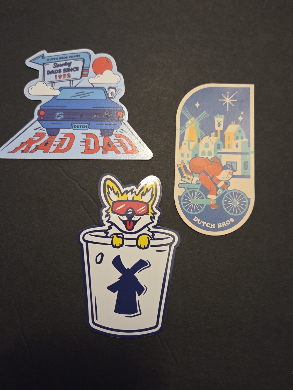 Dutch Bros 2 Stickers / 1 Magnet